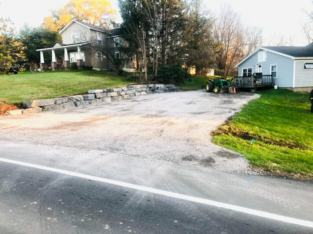 Retaining walls after