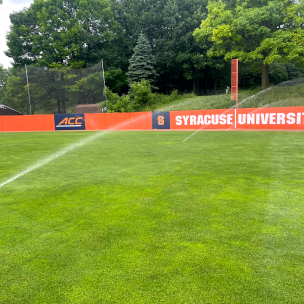 Syracuse University softball field irrigation